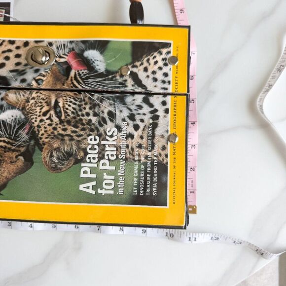 Handmade Purse – National Geographic Cover 1996 Animal Print NWT - Picture 6 of 9
